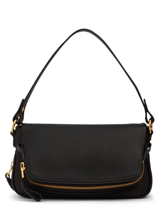 Tom Ford: Jennifer Crazy grained leather bag - Black - women_0 | Luisa Via Roma