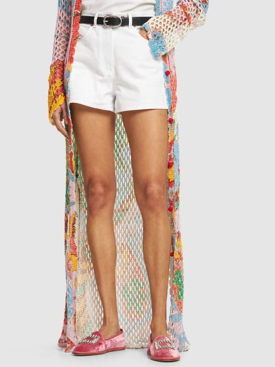 Roger Vivier: 10mm Friulane velvet loafers - Pink - women_1 | Luisa Via Roma