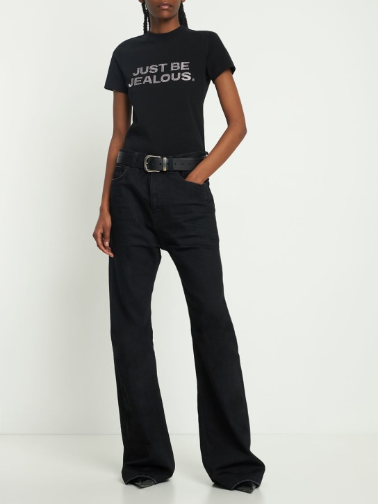 Just Be Jealous crystal cotton baby tee - Thumbnail 2