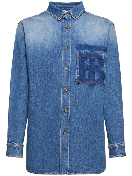 Burberry denim deals shirt