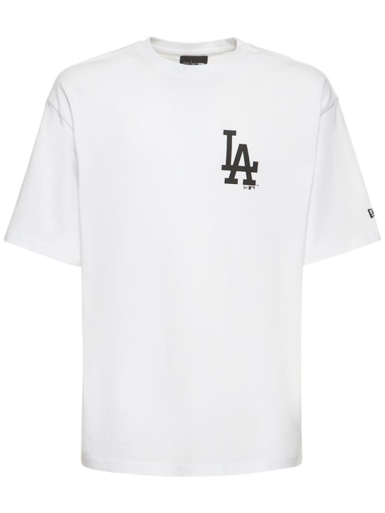 New Era: T-shirt LA Lakers Roses in cotone con logo - men_0 | Luisa Via Roma