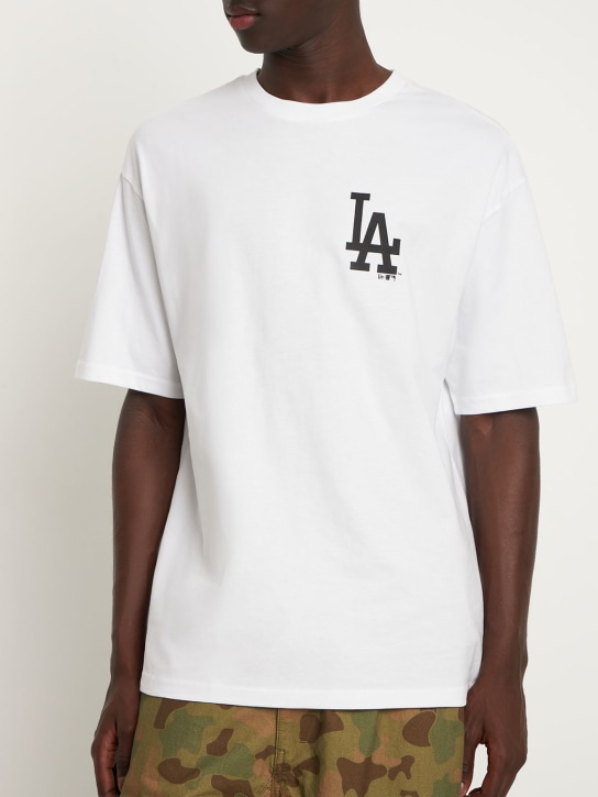 New Era: LA Lakers roses logo cotton t-shirt - men_1 | Luisa Via Roma