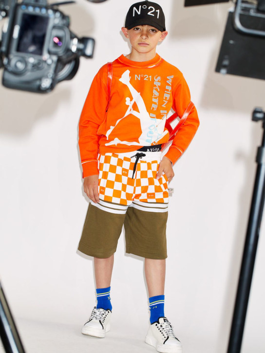 N°21: BASEBALLKAPPE AUS BAUMWOLLE MIT STICKEREI - Schwarz - kids-girls_1 | Luisa Via Roma