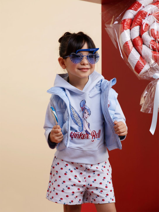 Monnalisa: Cherry shaped sunglasses - Blue - kids-girls_1 | Luisa Via Roma