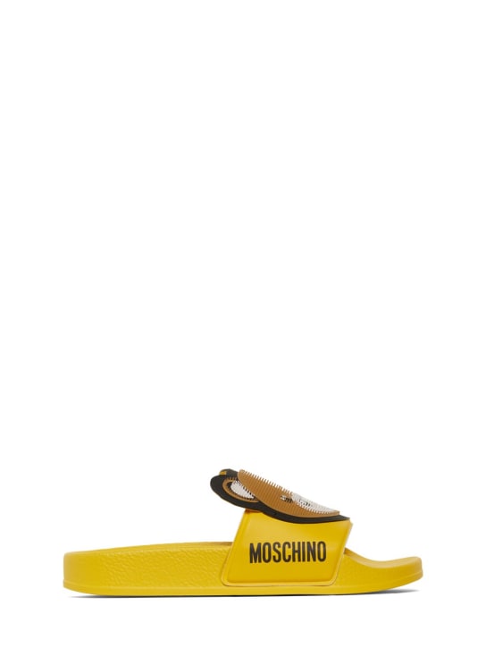 Moschino slide sandals hot sale