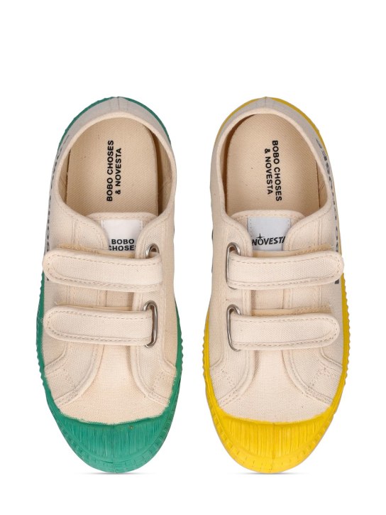 Bobo Choses: Sneakers in cotone organico con logo - kids-girls_1 | Luisa Via Roma