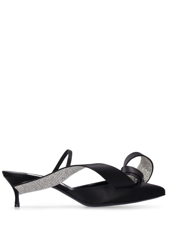 Area X Sergio Rossi: 50mm Area X SR satin pumps - Black - women_0 | Luisa Via Roma