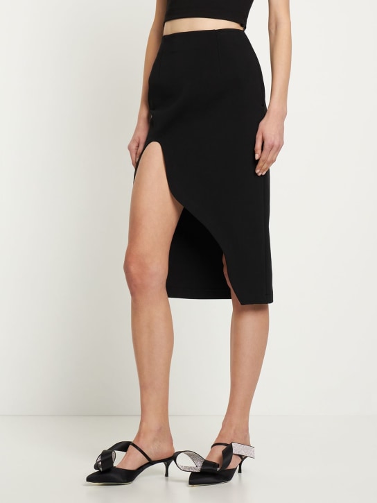 Area X Sergio Rossi: 50mm Area X SR satin pumps - Black - women_1 | Luisa Via Roma