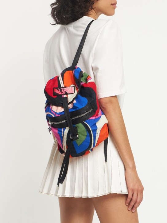 Pucci: Cotton terry cloth backpack - women_1 | Luisa Via Roma