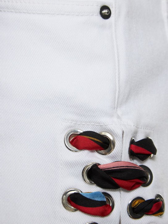 Pucci: 牛仔短裤 - 白色 - women_3 | Luisa Via Roma
