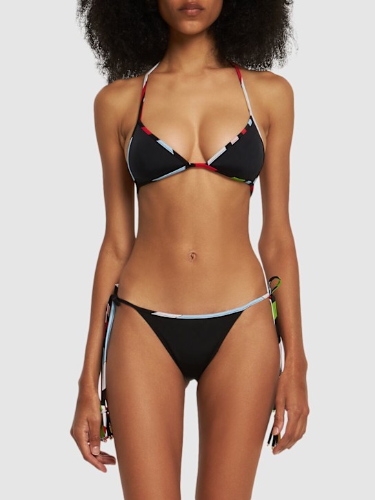 Pucci: Disappering logo比基尼泳裤 - 黑色 - women_1 | Luisa Via Roma