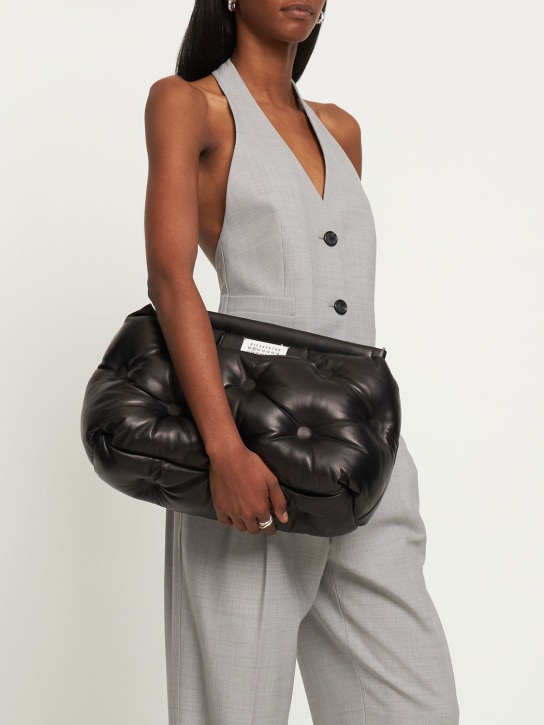 Maison Margiela: Medium Glam slam Classique shoulder bag - Black - women_1 | Luisa Via Roma