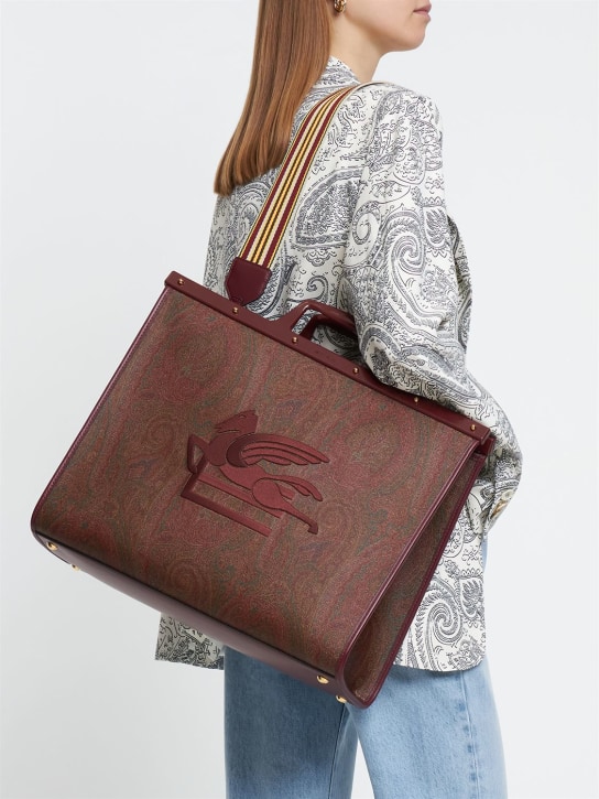 Etro: Large Love Trotter tote bag - Rosso - women_1 | Luisa Via Roma