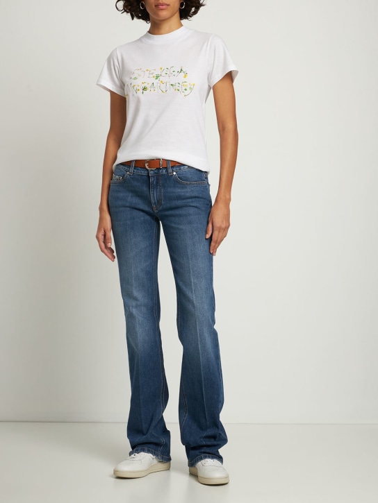 Stella McCartney: Vintage low waist straight jeans - Dark Blue - women_1 | Luisa Via Roma