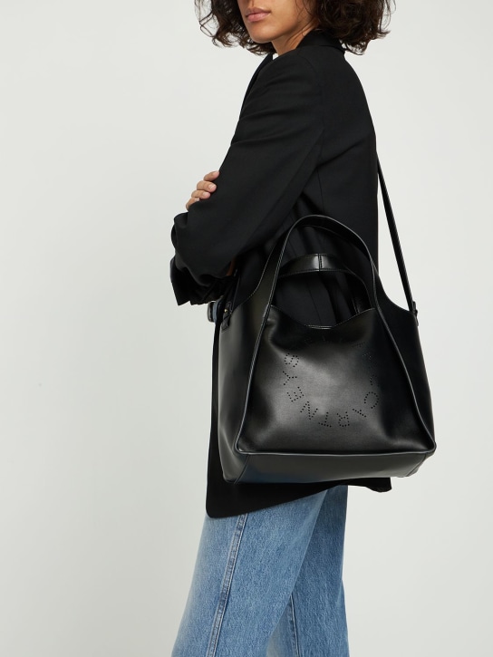 Stella McCartney: Crossbody tote bag - Black - women_1 | Luisa Via Roma