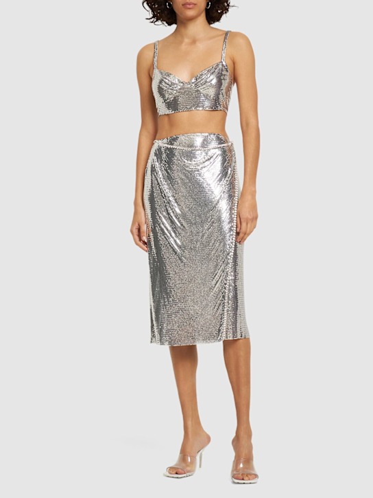 Mini mesh midi skirt - Thumbnail 2