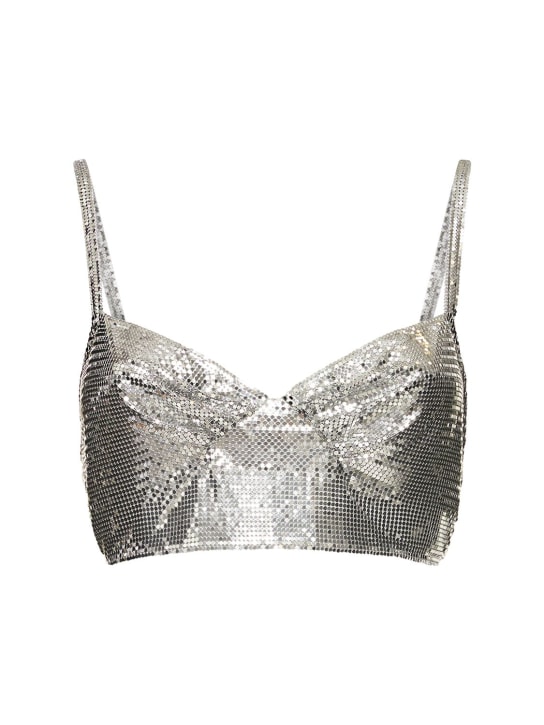 Silver Sequins Bra Back Cover