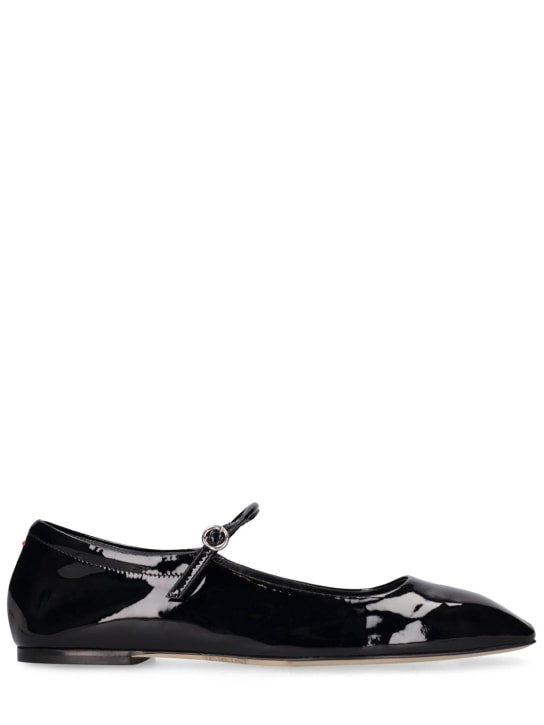 Aeyde: Zapatos planos de charol 10mm - Negro - women_0 | Luisa Via Roma
