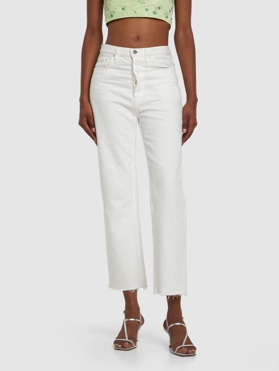 Aeyde: Elise ラミネートレザーサンダル 65mm - women_1 | Luisa Via Roma