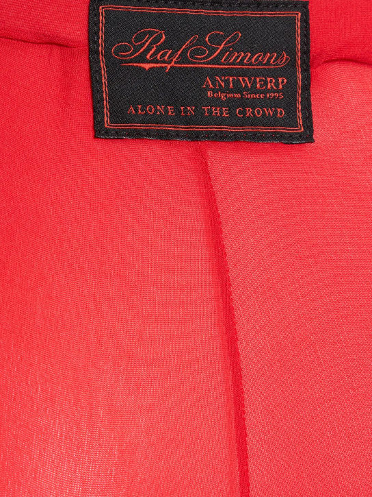 Raf Simons: Legging en jersey - Rouge - women_1 | Luisa Via Roma