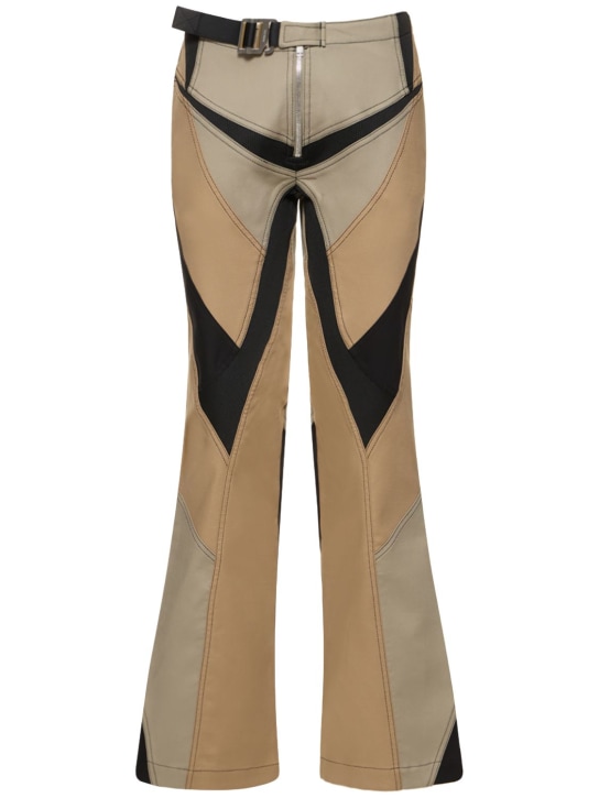 Dion Lee: 系腰带拼接直筒裤 - 绿色 - women_0 | Luisa Via Roma