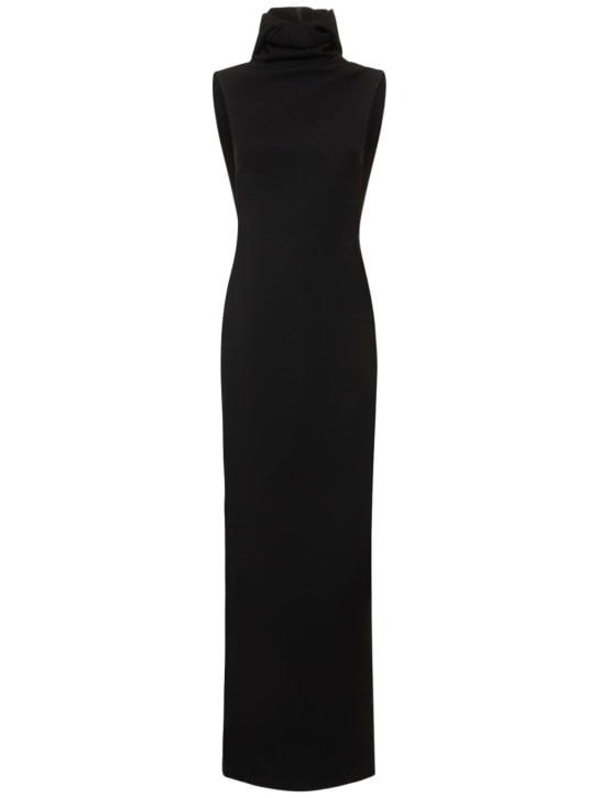 Mônot: Vestido largo con espalda abierta - Negro - women_0 | Luisa Via Roma