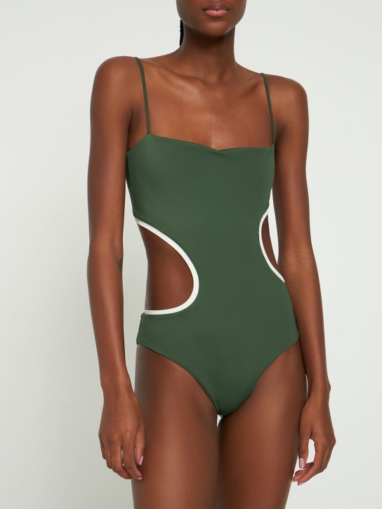Johanna Ortiz: Foreign Coastlines one piece swimsuit - Green - women_1 | Luisa Via Roma