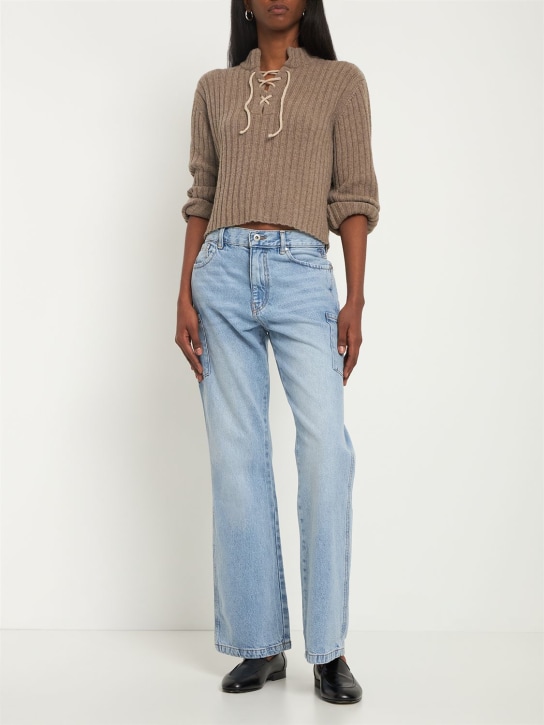 Kansas high rise straight denim jeans - Gimaguas - Women | Luisaviaroma