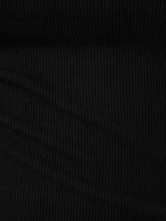Wardrobe.nyc: Top de algodón stretch sin mangas - Negro - women_1 | Luisa Via Roma