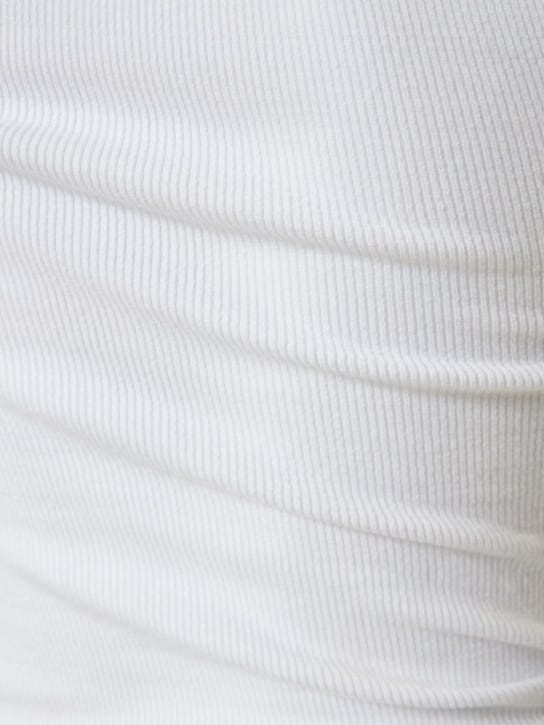 Wardrobe.nyc: Scoop neck stretch cotton tank top - White - women_1 | Luisa Via Roma