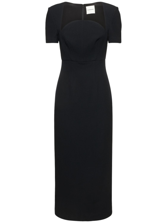 Roland Mouret: Moon ウールクレープドレス - ブラック - women_0 | Luisa Via Roma