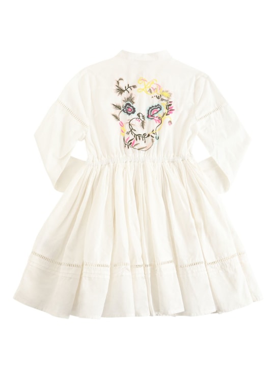 Zadig&Voltaire: オーガニックコットンシャツワンピース - ホワイト - kids-girls_0 | Luisa Via Roma