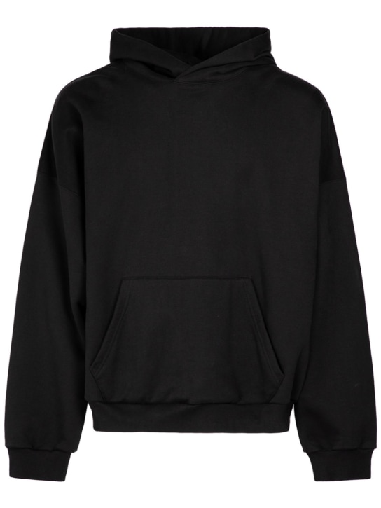 Balenciaga: Cotton hoodie - Black - men_0 | Luisa Via Roma