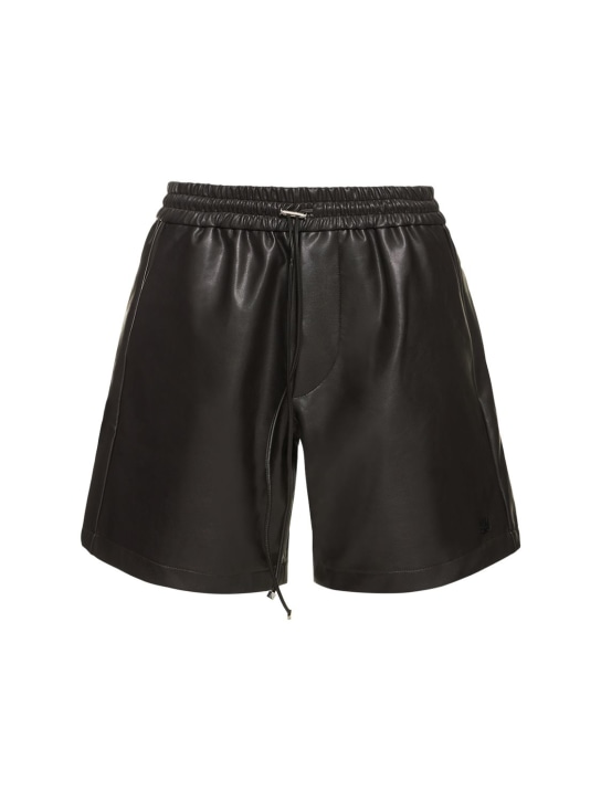 Faux Leather Shorts - Light brown - Ladies