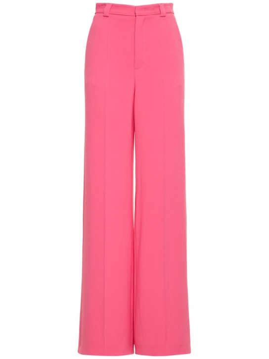 REDValentino: Pantalon ample en frisottine stretch - Fuchsia - women_0 | Luisa Via Roma