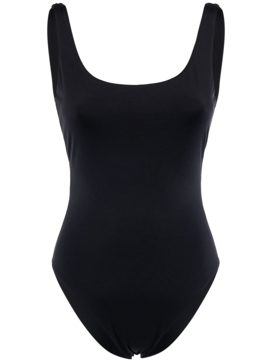 Max Mara: Camilla jersey one piece swimsuit - Black - women_0 | Luisa Via Roma