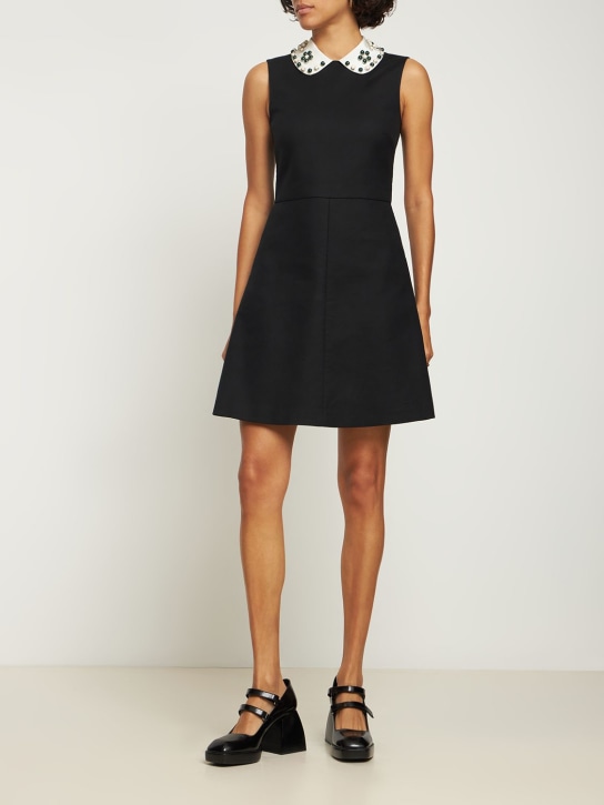 REDValentino: Minikleid aus Stretch-Baumwolle - women_1 | Luisa Via Roma