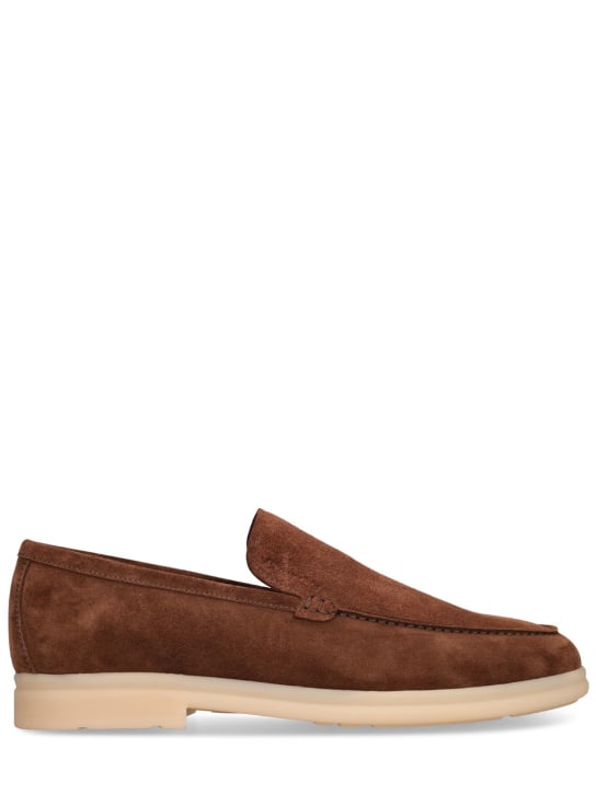 Church's: Greenfield suede loafers - Burnt - men_0 | Luisa Via Roma