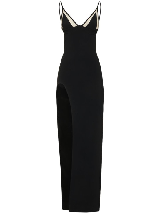 David Koma: カディロングドレス - ブラック - women_0 | Luisa Via Roma