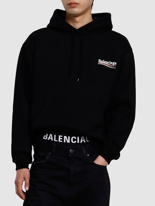 Balenciaga: Cotton boxer briefs - Black - men_1 | Luisa Via Roma