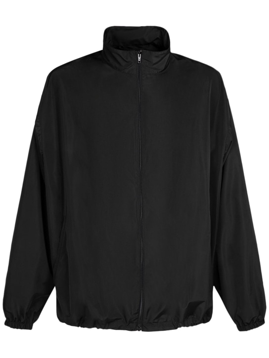 Balenciaga: Technical viscose blend jacket - Black - men_0 | Luisa Via Roma