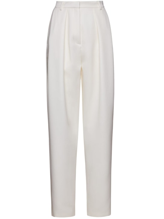 Magda Butrym: テーパードワイドパンツ - クリーム - women_0 | Luisa Via Roma