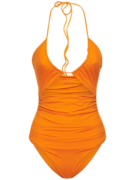 Magda Butrym: Criss-cross onepiece swimsuit - women_0 | Luisa Via Roma