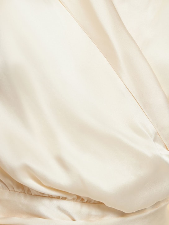 Zimmermann: Silk wrap shirt - Beyaz - women_1 | Luisa Via Roma