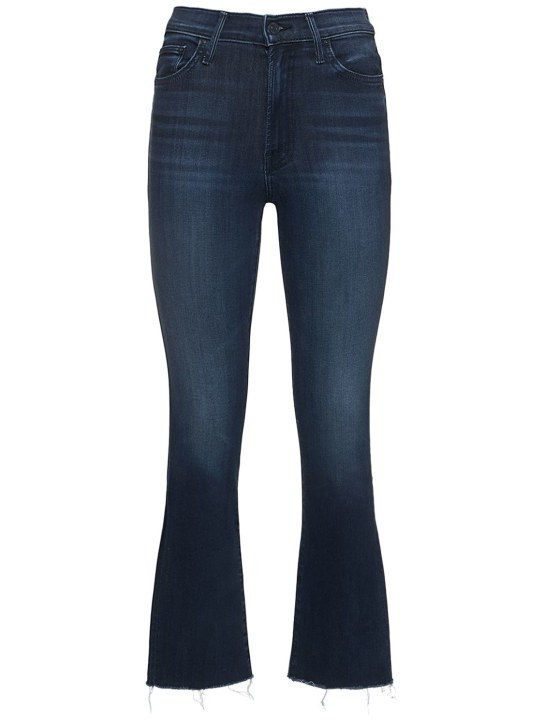 Mother: Jeans The Insider Ankle Fray stretch - Blu - women_0 | Luisa Via Roma