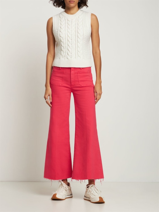 Mother: JEANS „THE PATCH POCKET ROLLER FRAY“ - Rosa - women_1 | Luisa Via Roma