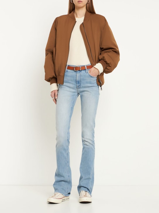 Mother: Jeans The Runaway Fray in denim stretch - Blu - women_1 | Luisa Via Roma