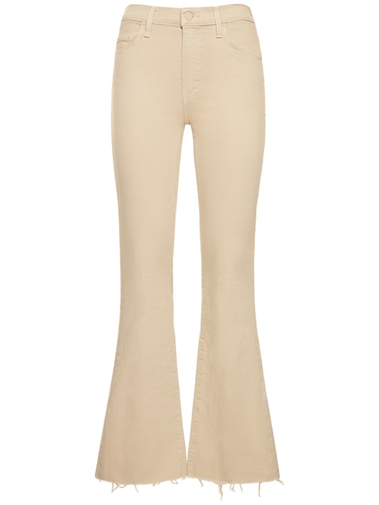 Mother: The Weekender fray cotton jeans - Beige - women_0 | Luisa Via Roma