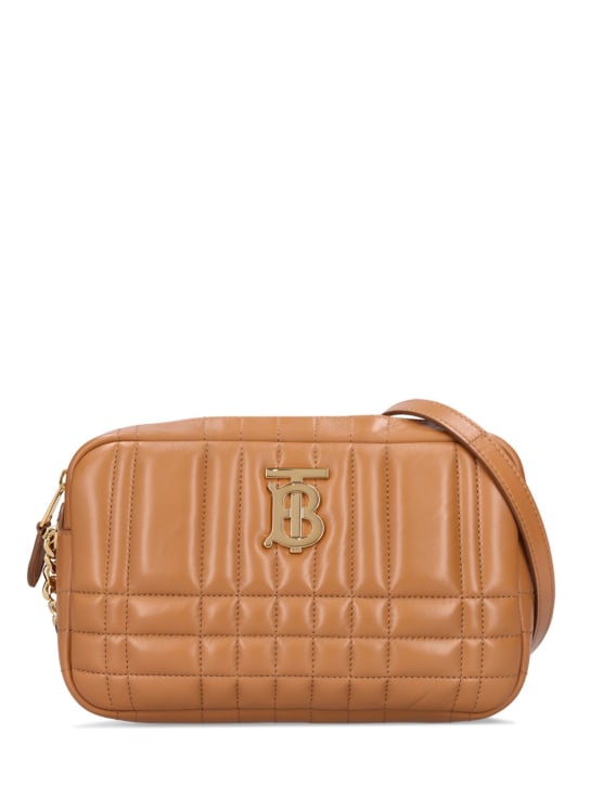 Burberry: Small Lola quilted leather camera bag - Marple Brown - women_0 | Luisa Via Roma