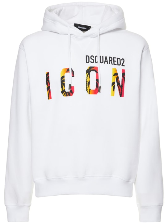 Dsquared2: Icon フーデッドスウェットシャツ - men_0 | Luisa Via Roma